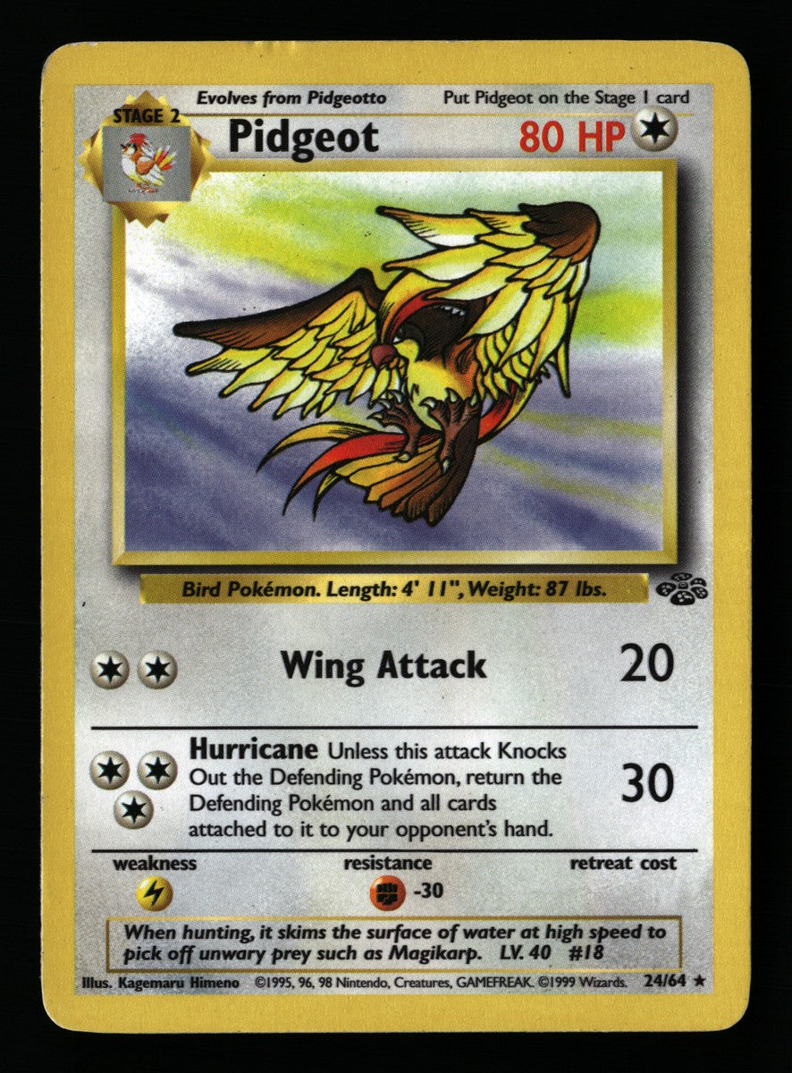 Pidgeot 24/64 — Rare (Played) - Jungle · A006