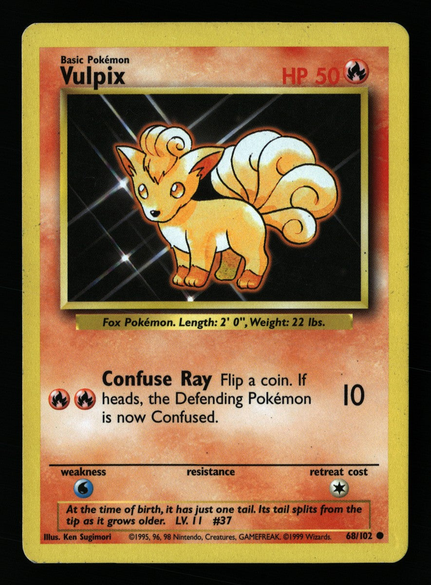 Vulpix 68/102 — Common (Played) - Base Set · A048