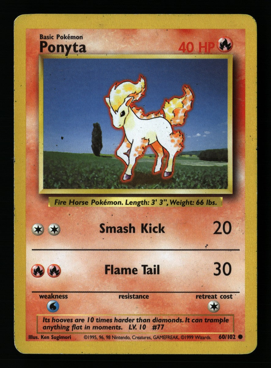 Ponyta 60/102 — Common (Played) - Base Set · A051