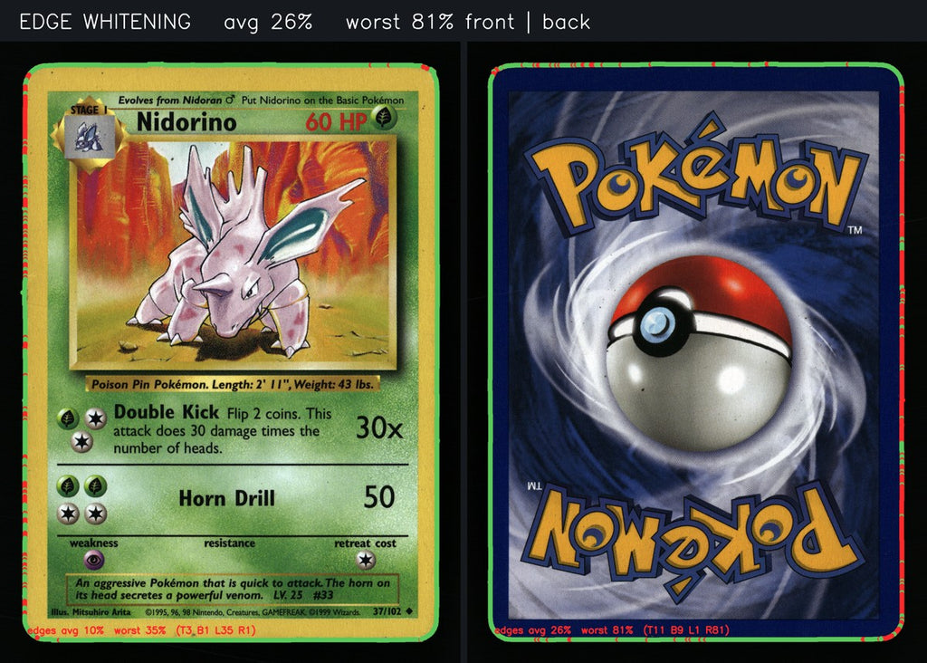 Nidorino 37/102 — Uncommon (Light Played) - Base Set · A053