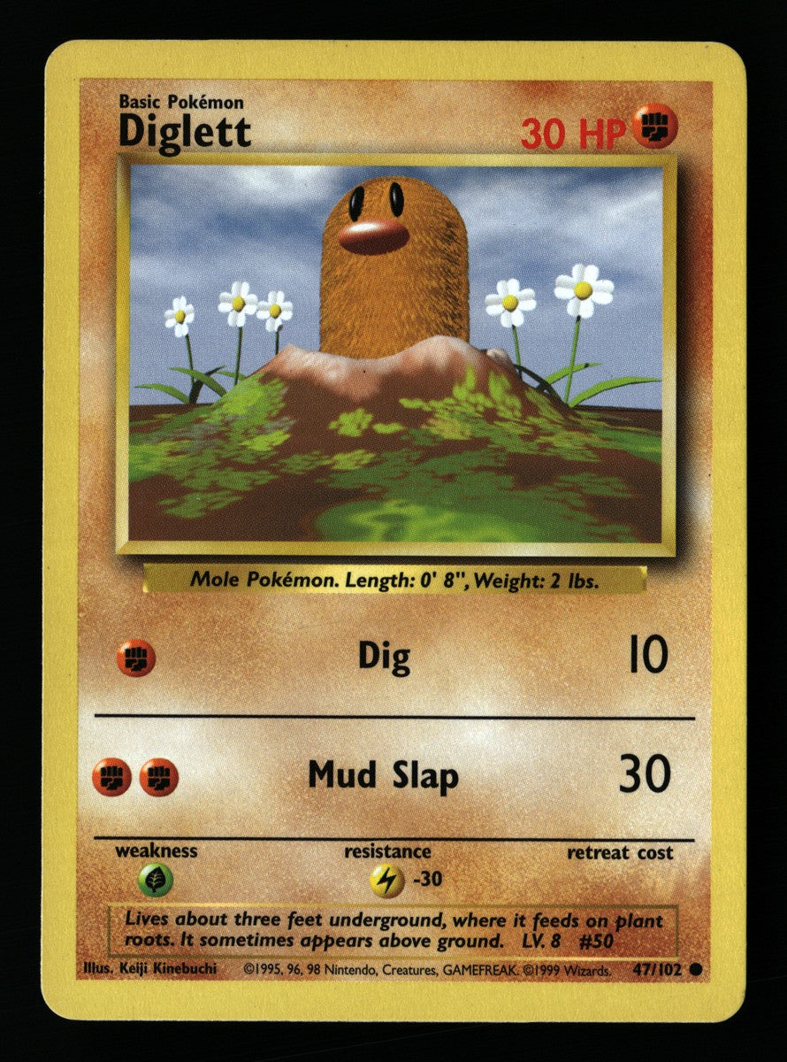 Diglett 47/102 — Common (Good) - Base Set · A056