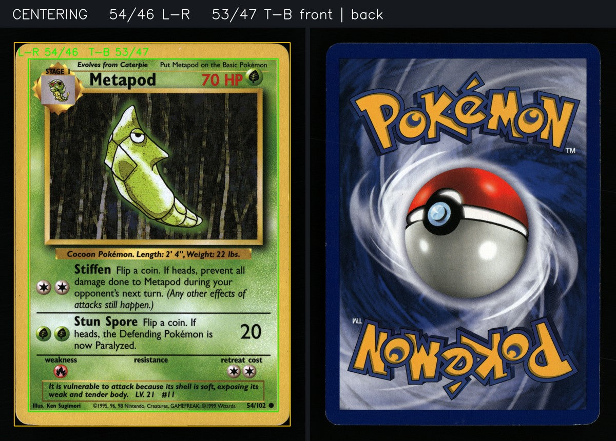 Metapod 54/102 — Common (Excellent) - Base Set · A076