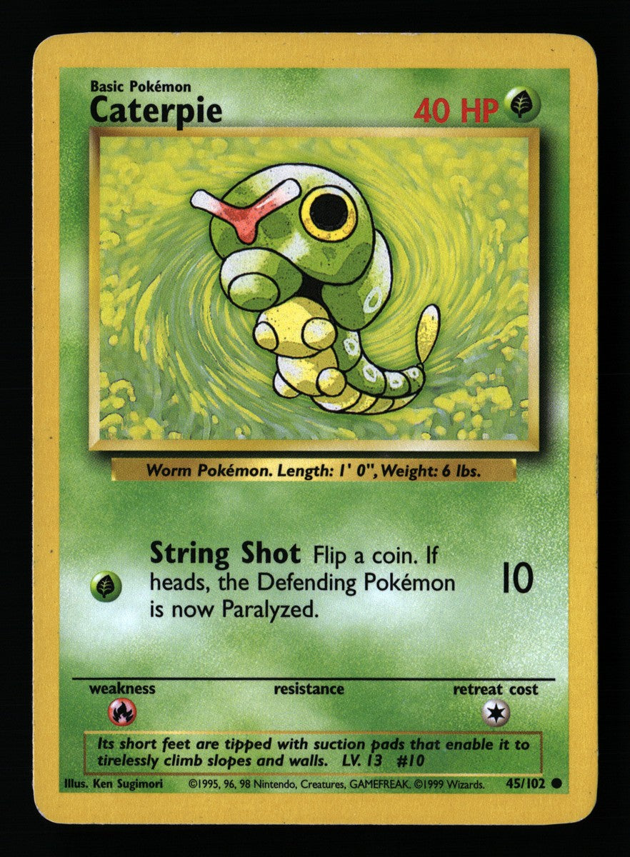 Caterpie 45/102 — Common (Good) - Base Set · A077