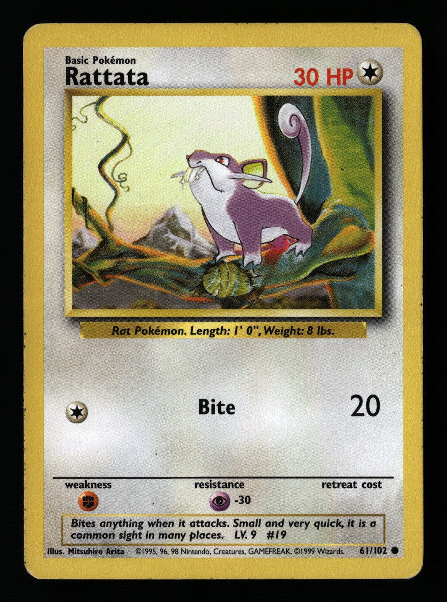 Rattata 61/102 — Common (Excellent) - Base Set · A083
