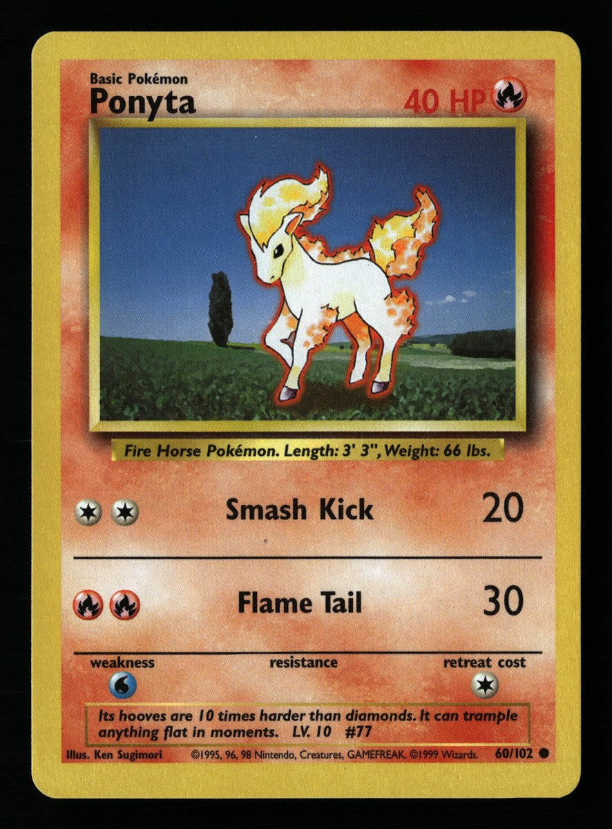 Ponyta 60/102 — Common (Played) - Base Set · A084
