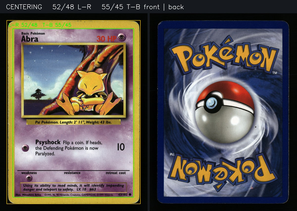 Abra 43/102 — Common (Light Played) - Base Set · A087