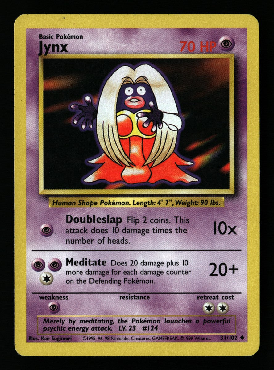 Jynx 31/102 — Uncommon (Good) - Base Set · A141