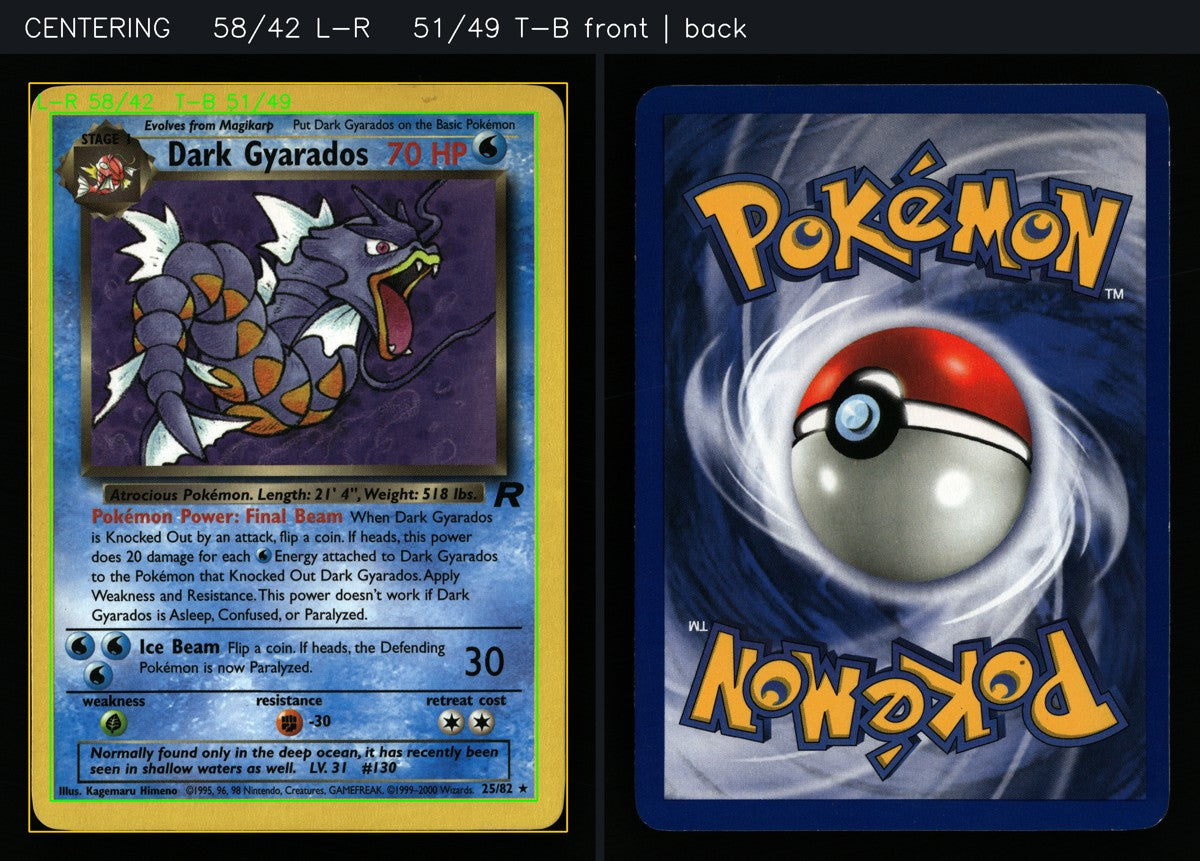 Dark Gyarados 25/82 — Rare (Good) - Team Rocket · A181