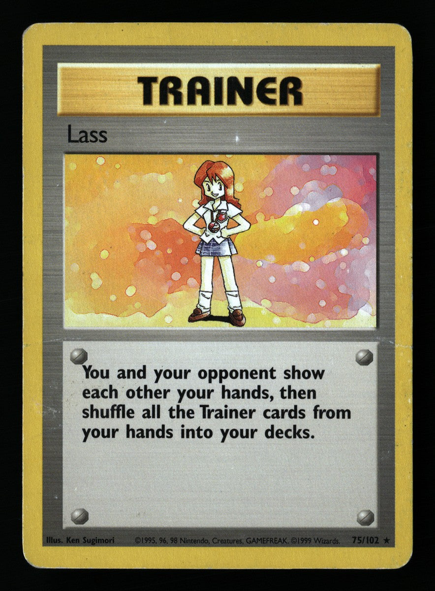 Lass 75/102 — Rare (Poor) - Base Set · A187
