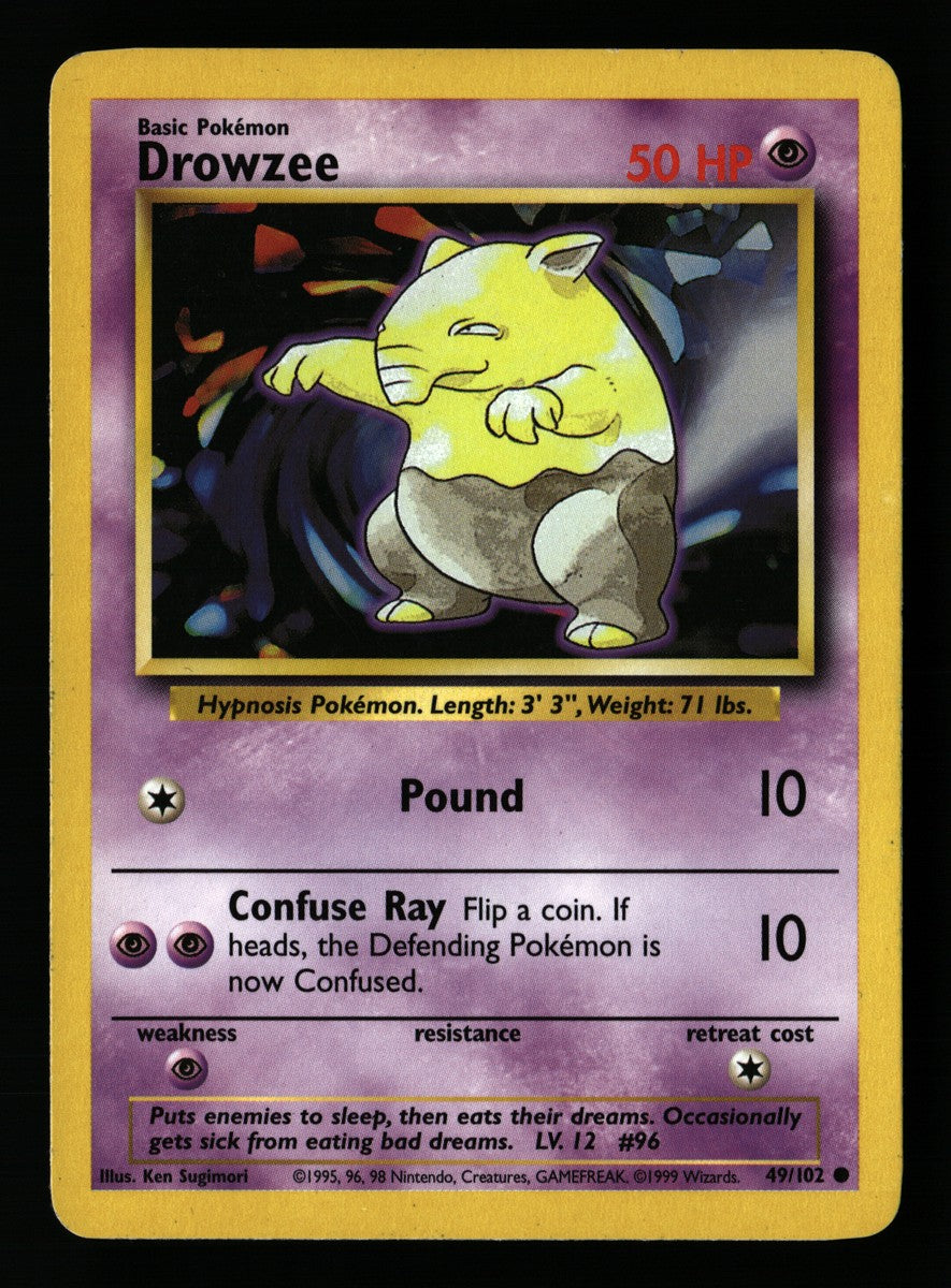 Drowzee 49/102 — Common (Light Played) - Base Set · A196