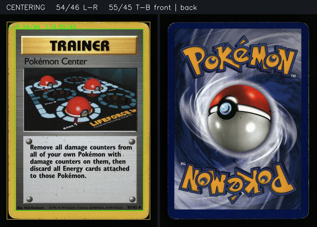 Pokémon Center 85/102 — Uncommon (Light Played) - Base Set · B004