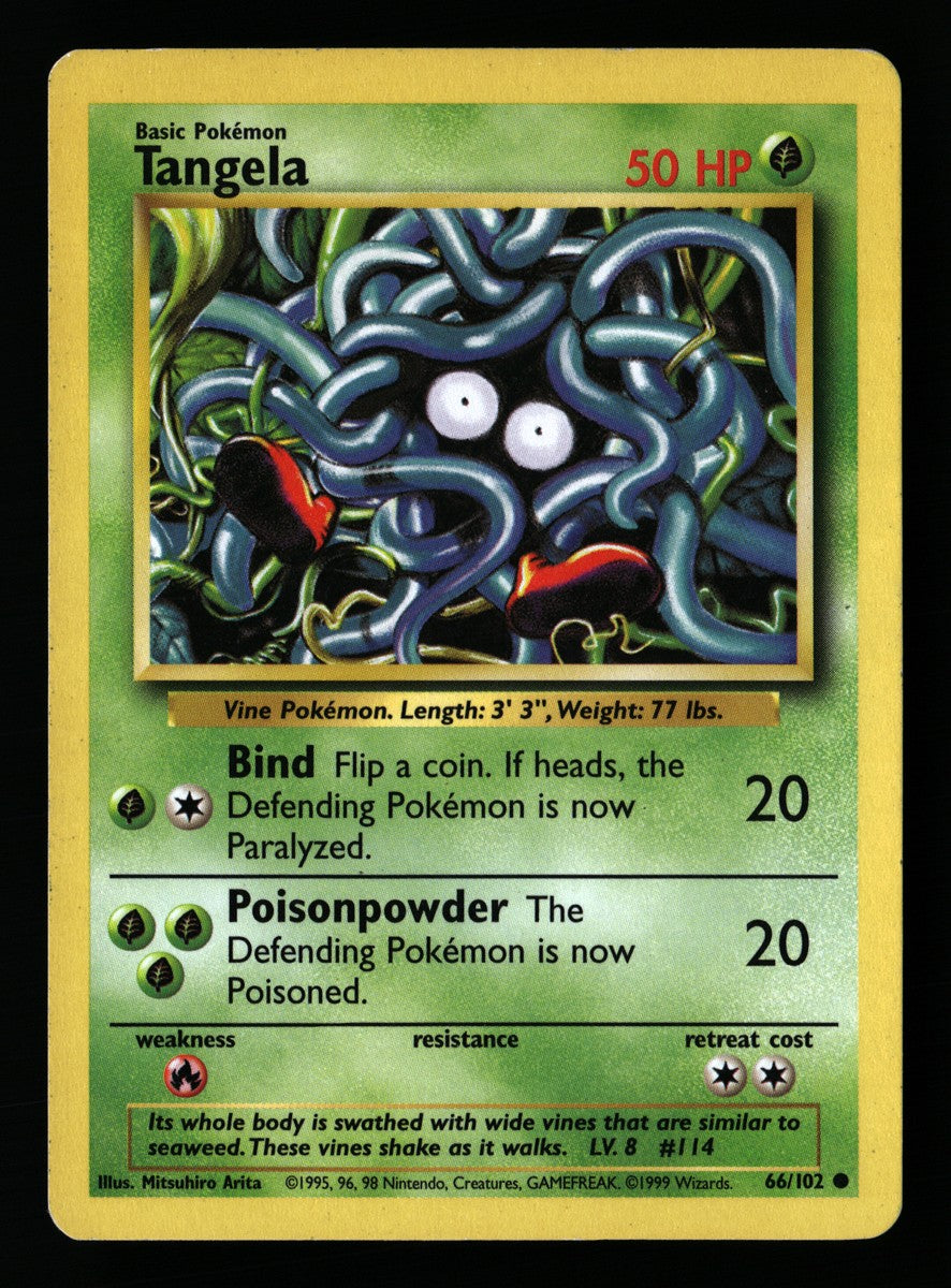 Tangela 66/102 — Common (Good) - Base Set · B019