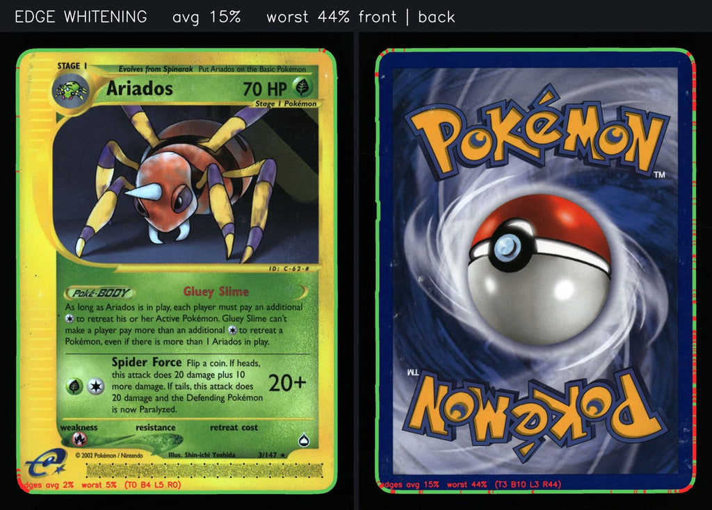 Ariados 3/147 — Rare (Light Played) - Aquapolis · B020