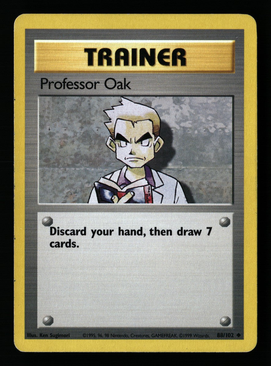 Professor Oak 88/102 — Uncommon (Good) - Base Set · B032