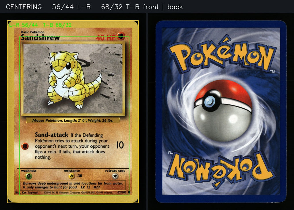 Sandshrew 62/102 — Common (Played) - Base Set · B036