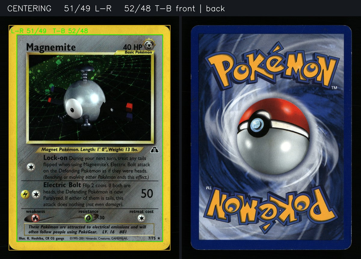 Magnemite 7/75 — Rare Holo (Good) - Neo Discovery · B089