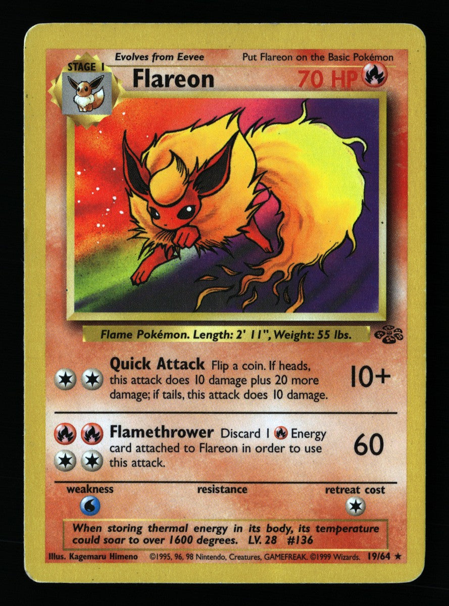 Flareon 19/64 — Rare (Good) - Jungle · B090