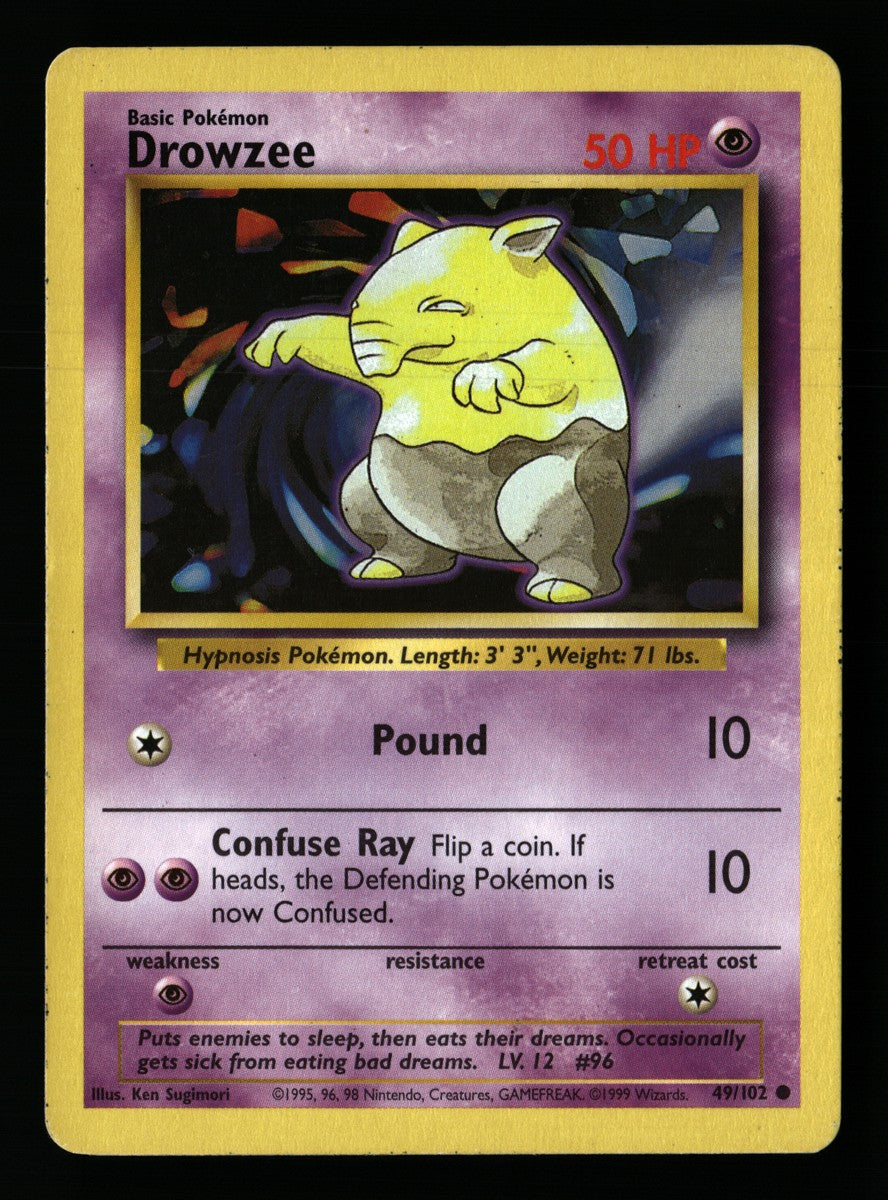 Drowzee 49/102 — Common (Excellent) - Base Set · B120
