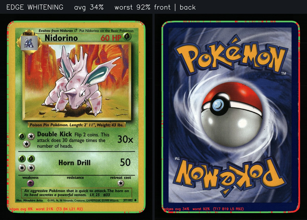 Nidorino 37/102 — Uncommon (Played) - Base Set · B121