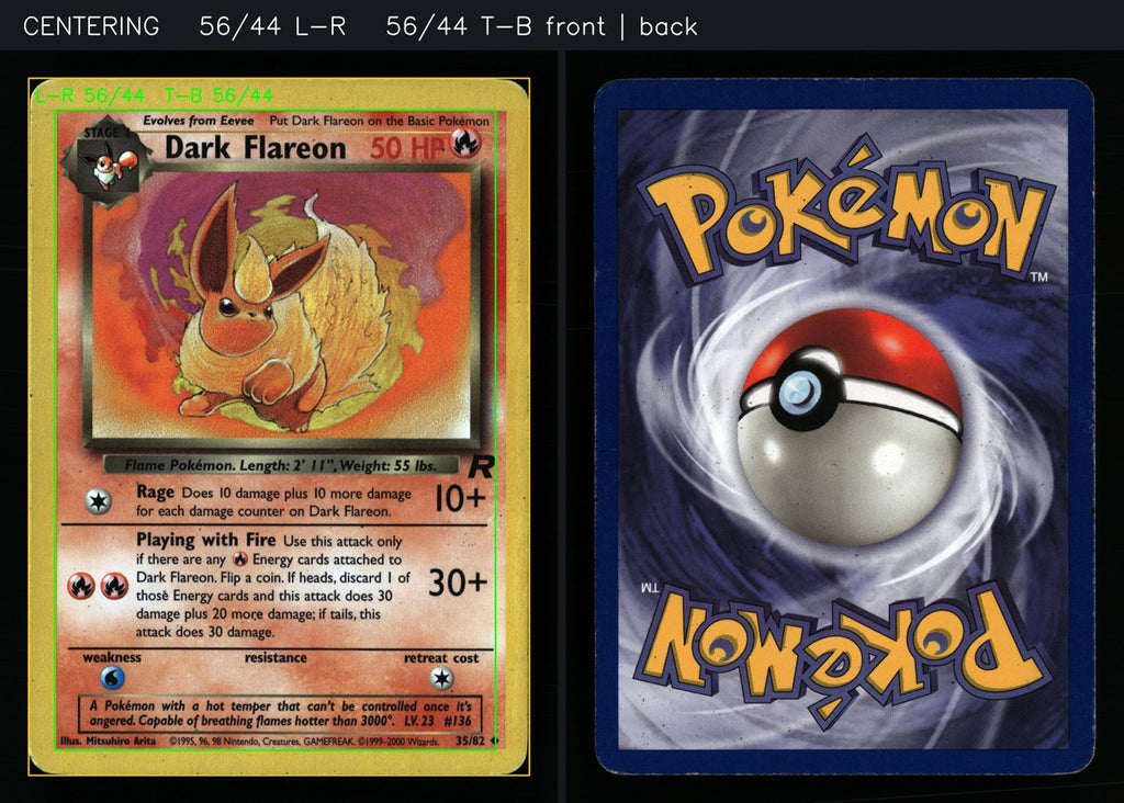 Dark Flareon 35/82 — Uncommon (Light Played) - Team Rocket · B128