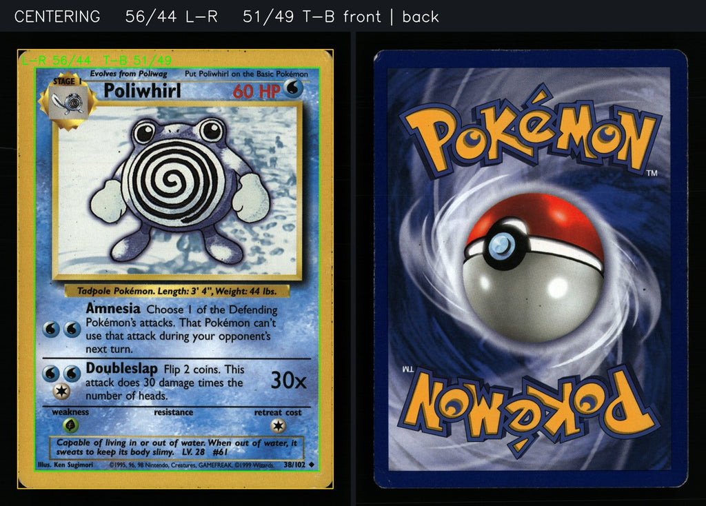 Poliwhirl 38/102 — Uncommon (Good) - Base Set · B158