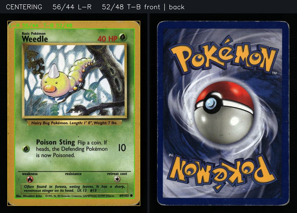 Weedle 69/102 — Common (Played) - Base Set · B155