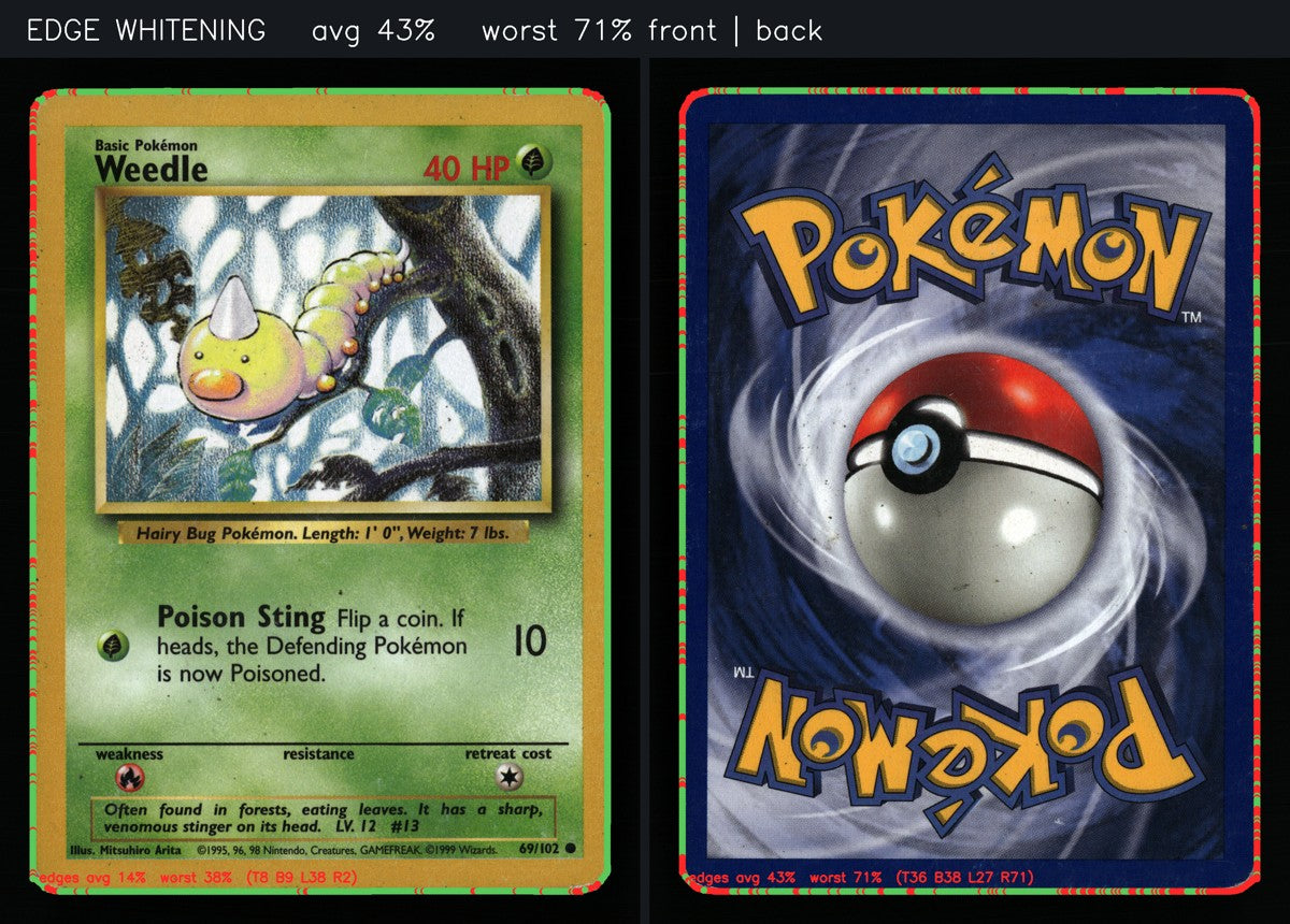 Weedle 69/102 — Common (Played) - Base Set · B155