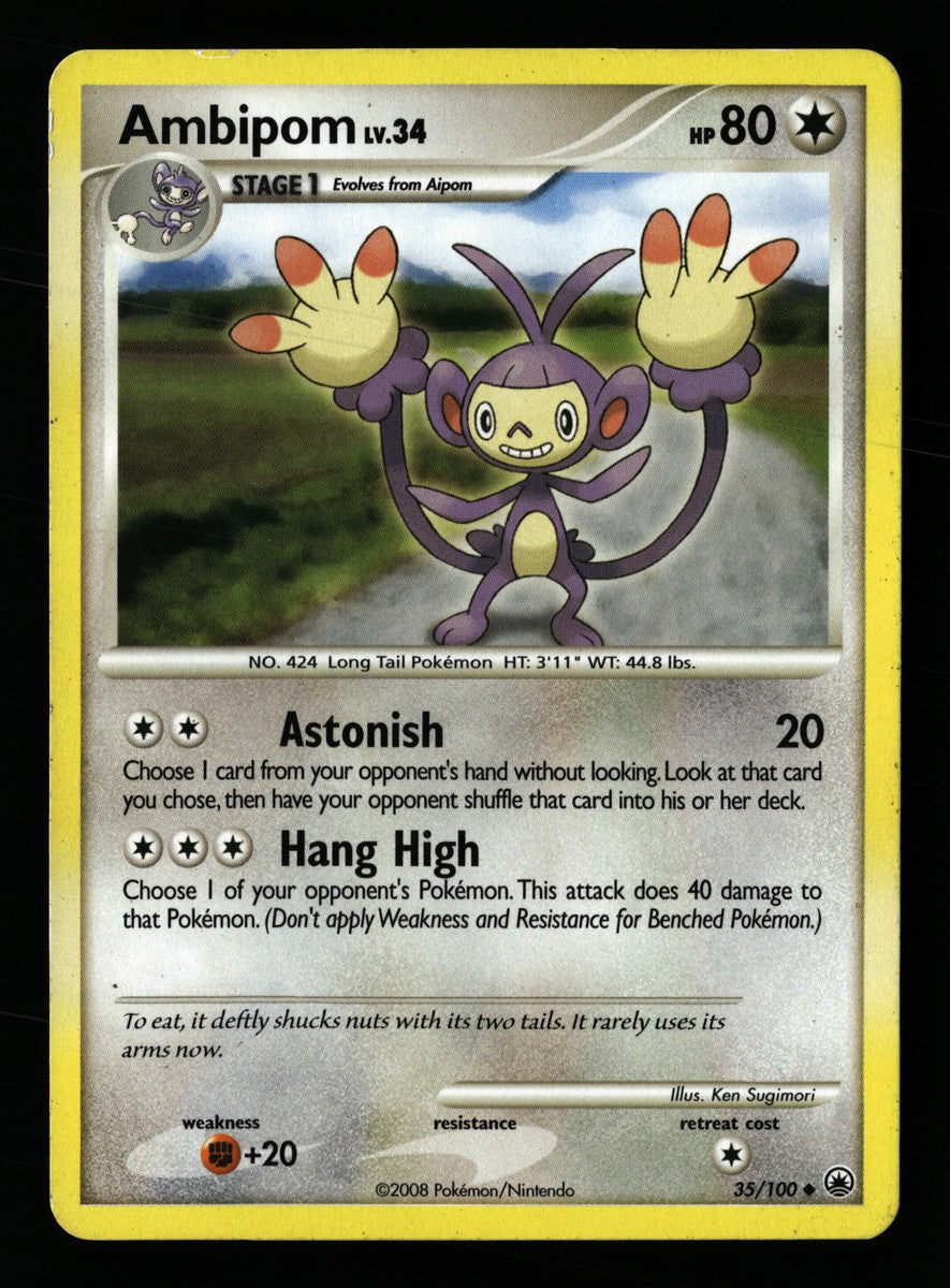Ambipom 35/100 — Uncommon (Good) - Majestic Dawn · B181