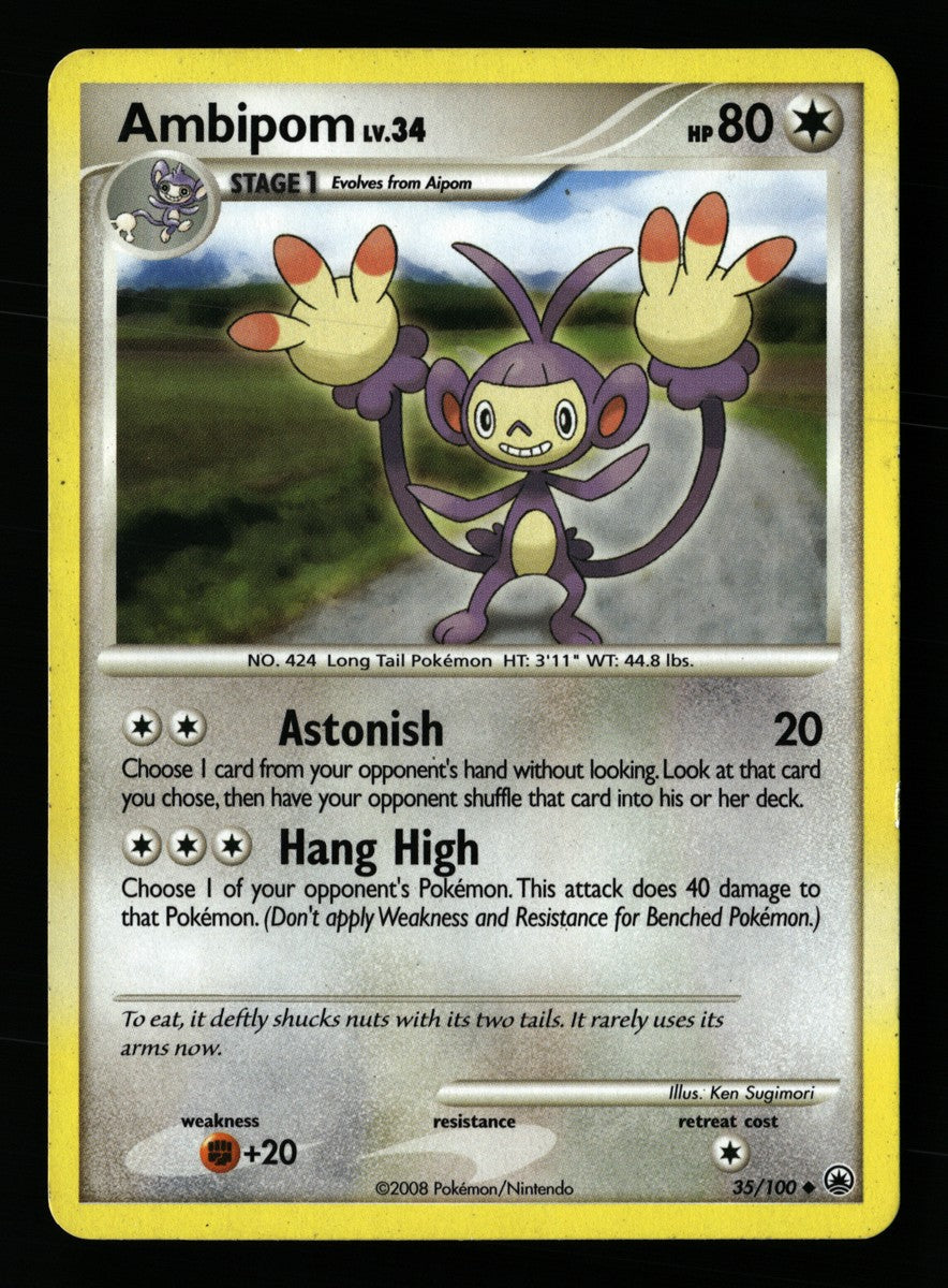 Ambipom 35/100 — Uncommon (Good) - Majestic Dawn · B182