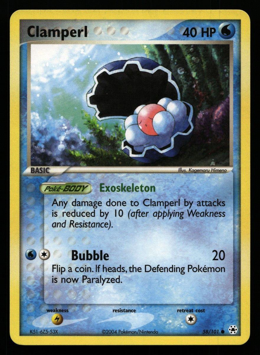 Clamperl 58/101 — Common (Excellent) - Hidden Legends · C080