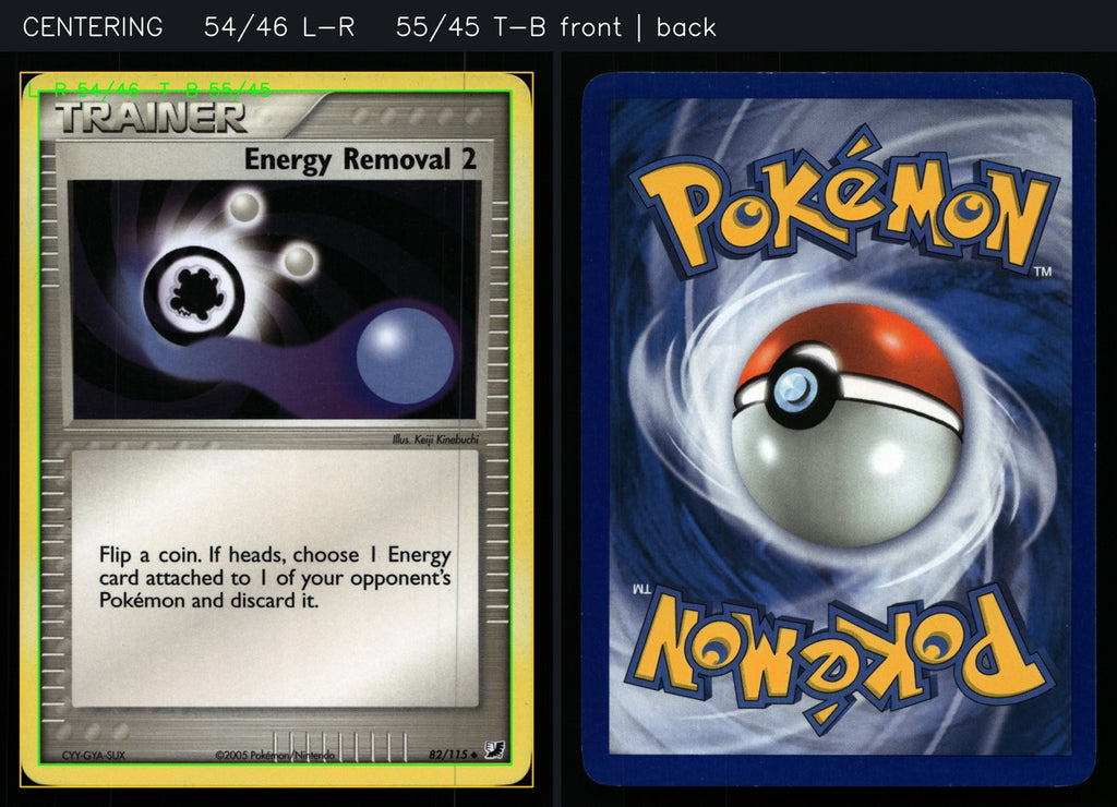 Energy Removal 2 80/109 — Uncommon (Excellent) - Ruby & Sapphire · C164