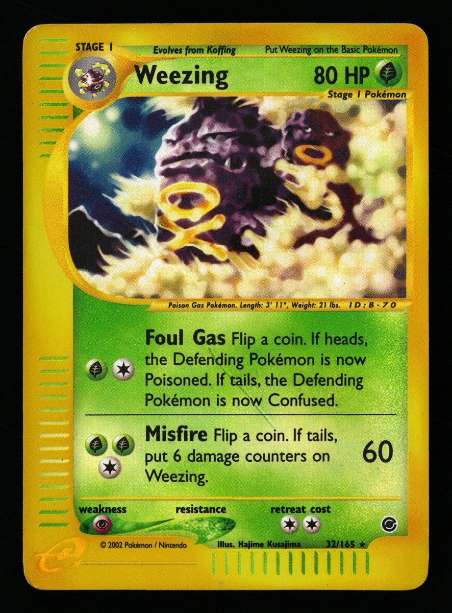 Weezing 70/165 — Rare Holo (Played) - Expedition Base Set · E046