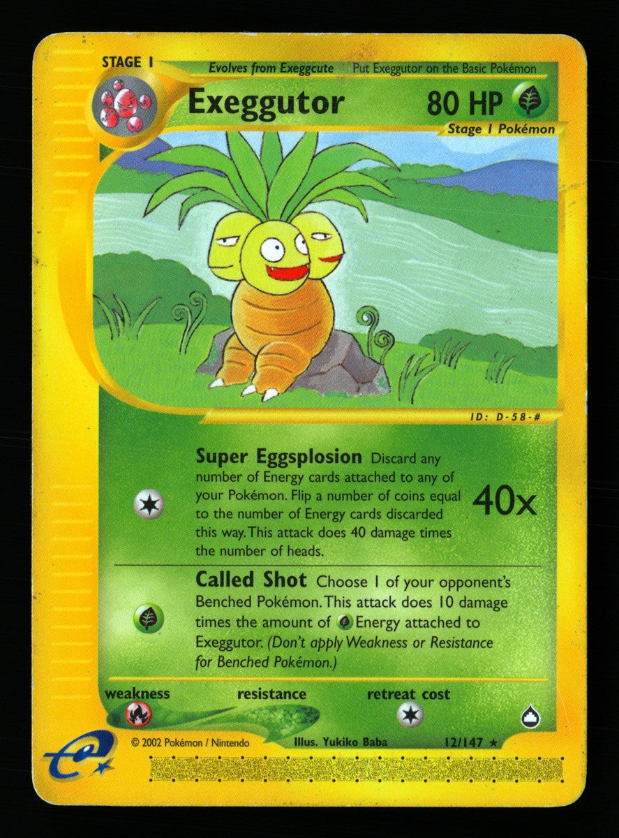 Exeggutor 12/147 — Rare (Light Played) - Aquapolis · E069