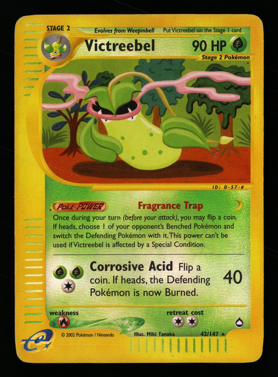 Victreebel 42/147 — Rare Holo (Played) - Aquapolis · E071