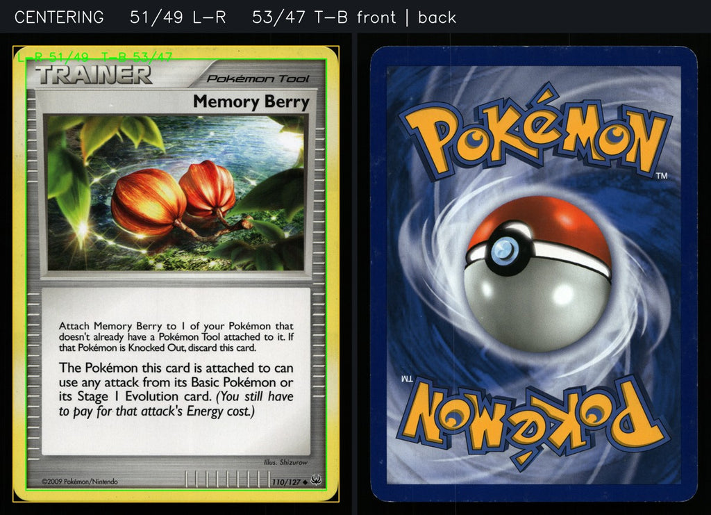 Memory Berry 110/127 — Uncommon (Good) - Platinum · E117