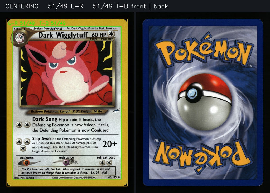 Dark Wigglytuff 40/105 — Uncommon (Excellent) - Neo Destiny · E188