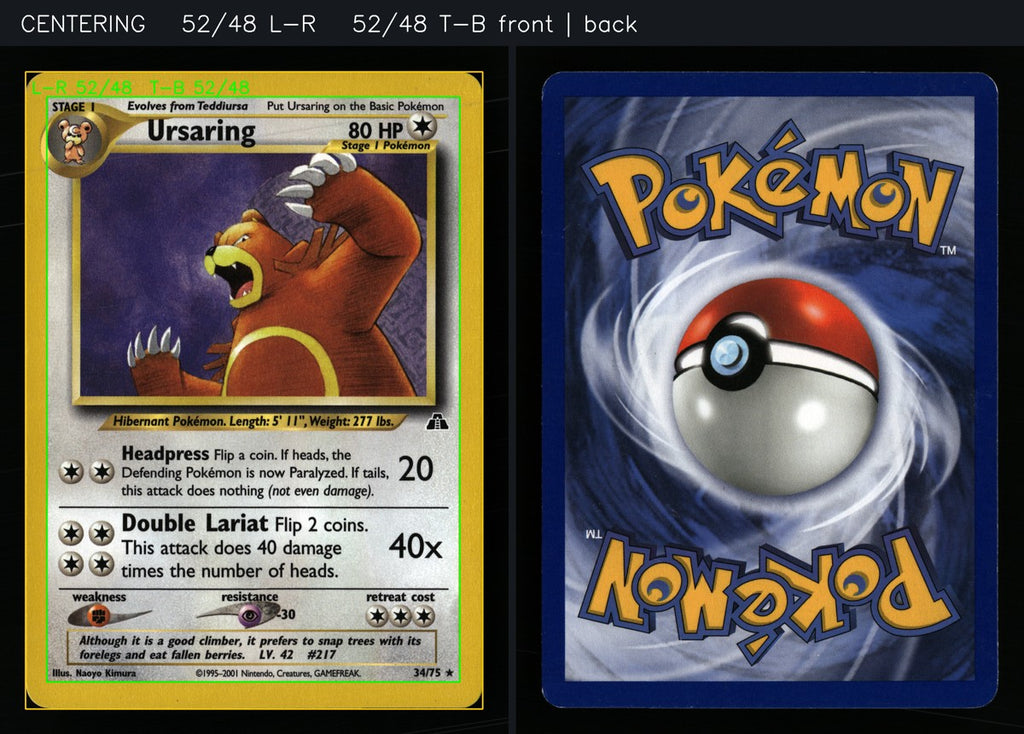 Ursaring 34/75 — Rare (Excellent) - Neo Discovery · F019