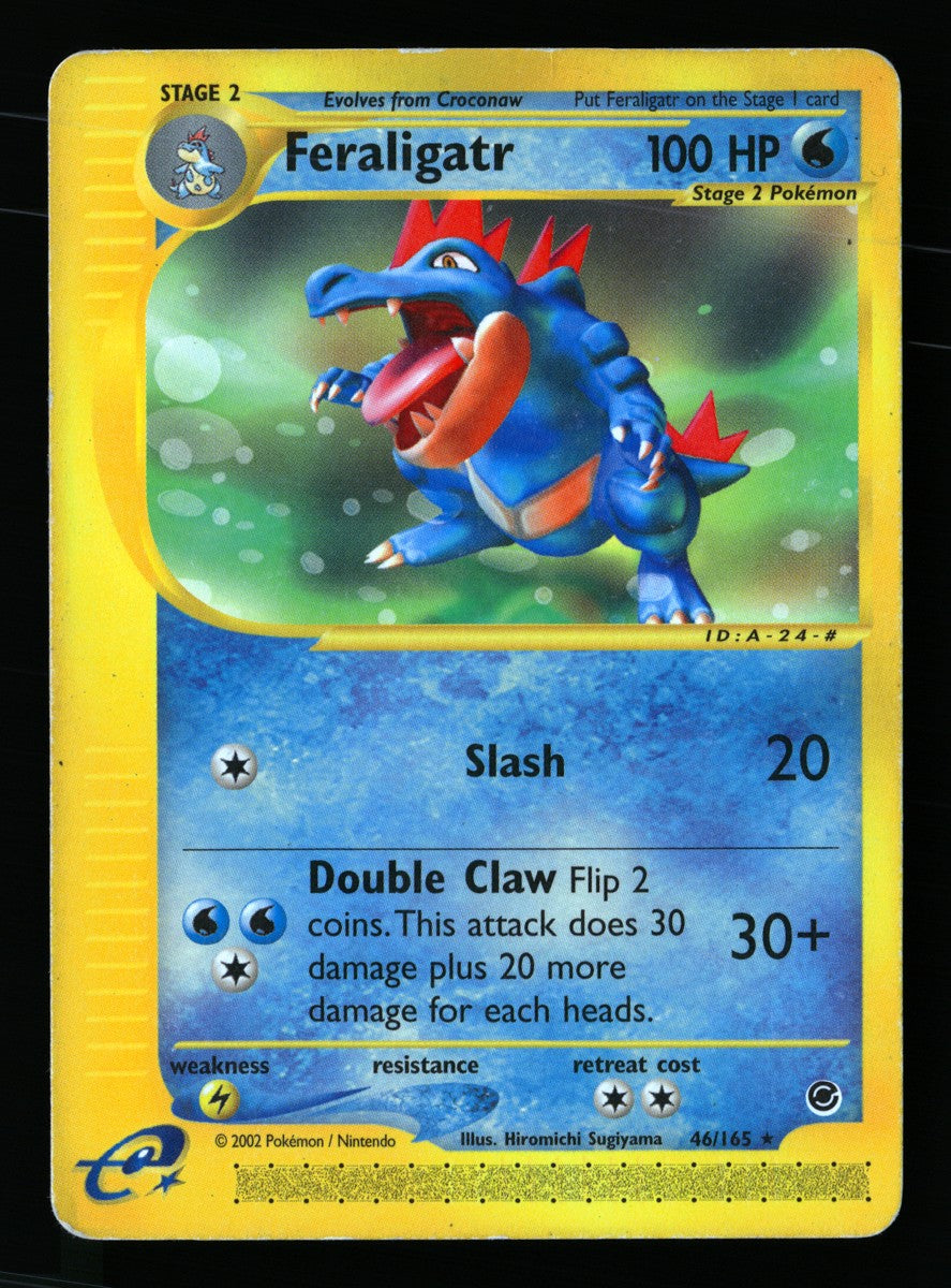 Feraligatr 46/165 — Rare (Played) - Expedition Base Set · F027