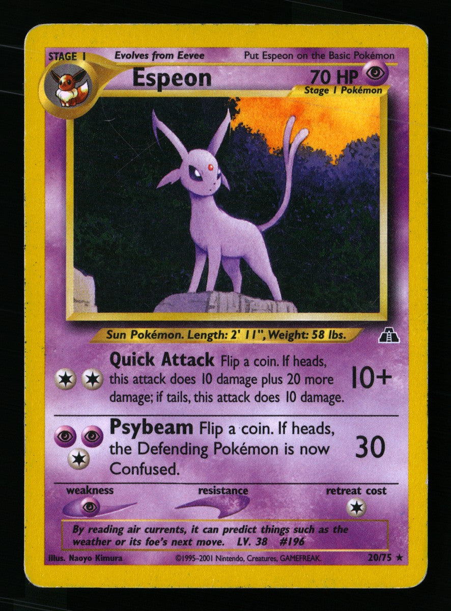 Espeon 20/75 — Rare (Light Played) - Neo Discovery · F031