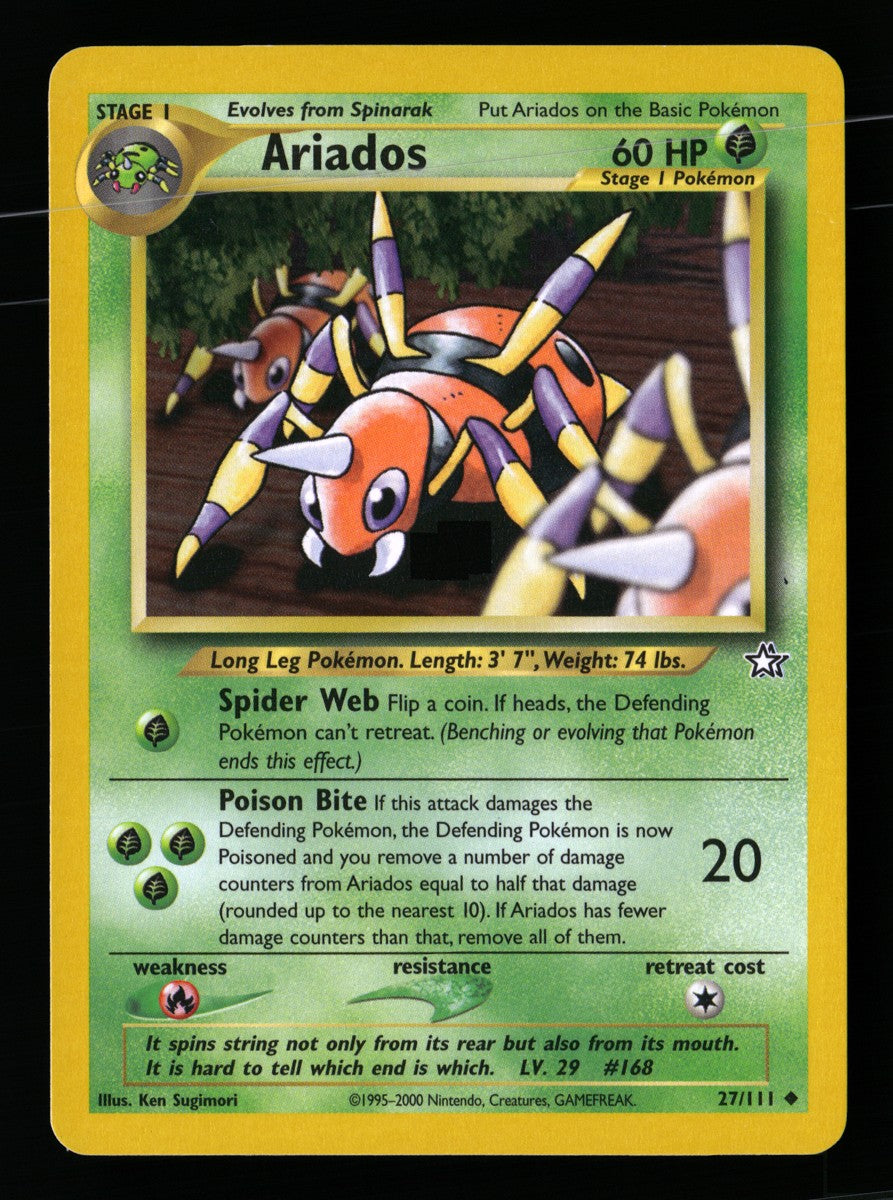 Ariados 27/111 — Uncommon (Good) - Neo Genesis · F055