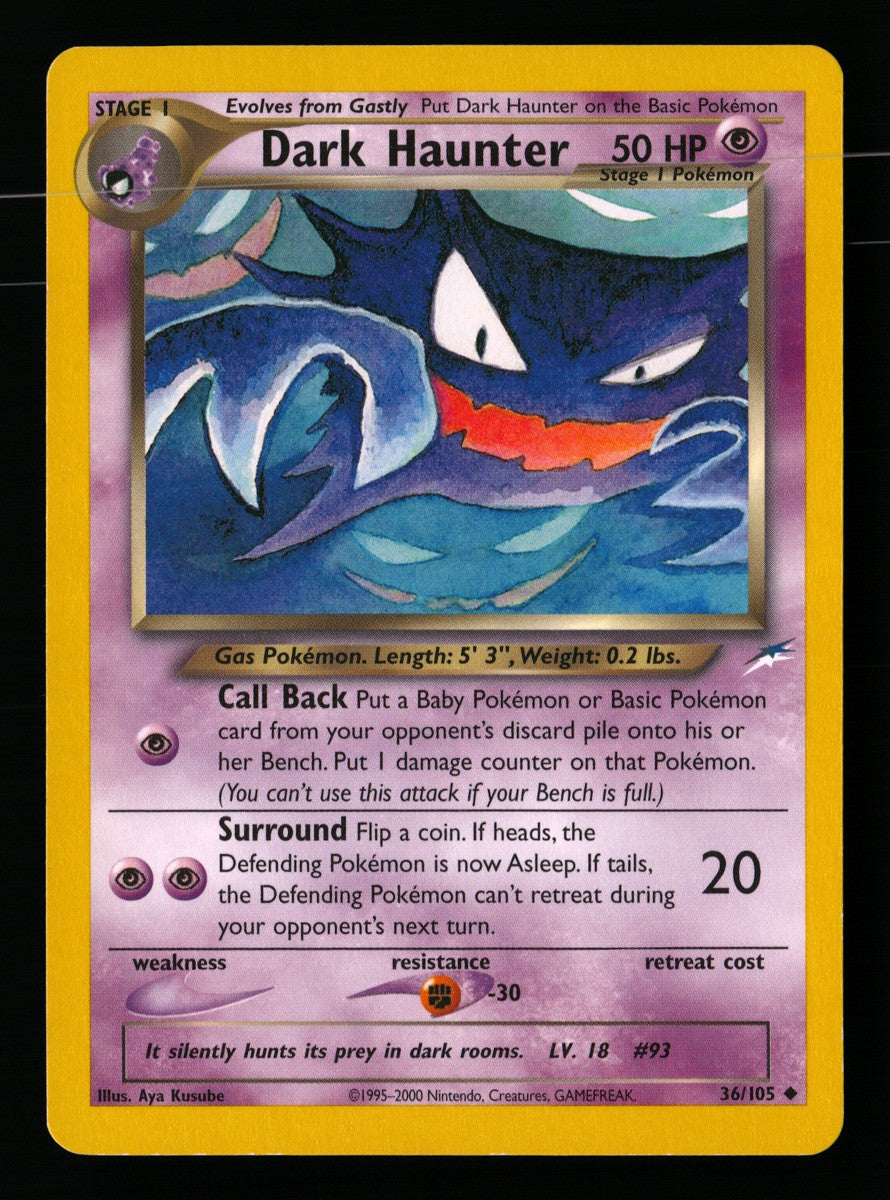 Dark Haunter 36/105 — Uncommon (Excellent) - Neo Destiny · F057