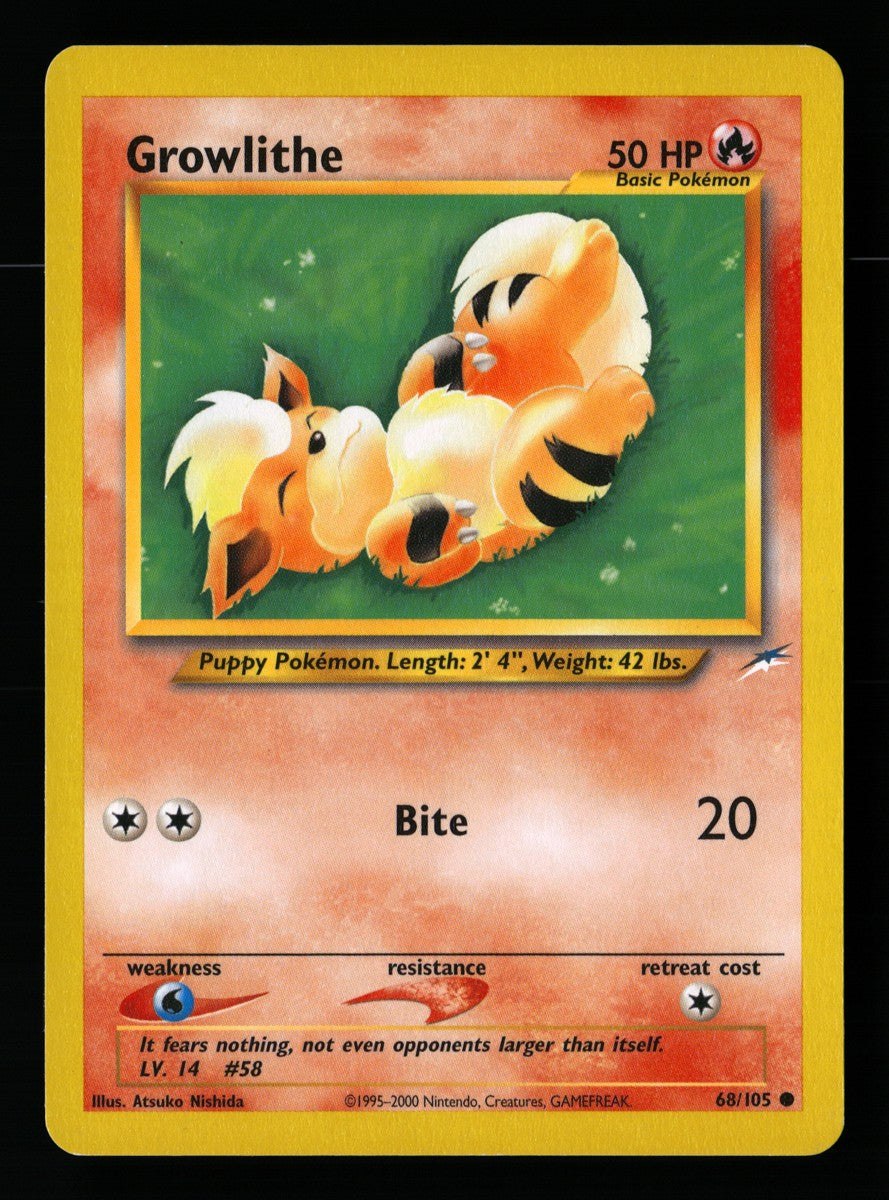 Growlithe 68/105 — Common (Excellent) - Neo Destiny · F102