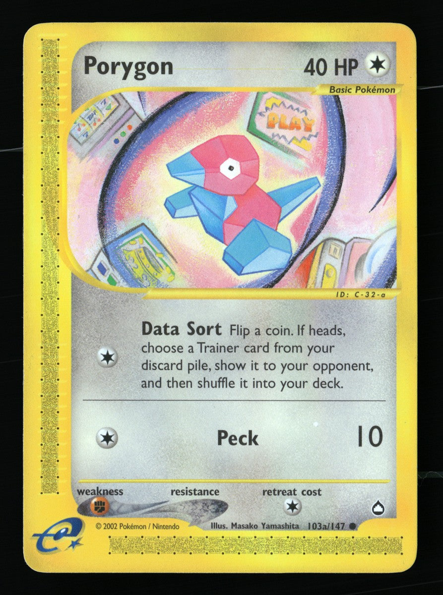 Porygon 103/147 — Common (Poor) - Aquapolis · G081