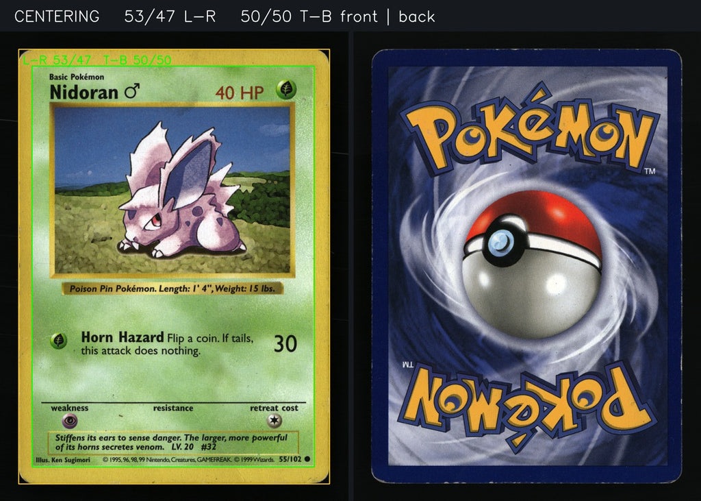 Nidoran♂ 55/102 — Common (Poor) - Base Set (Shadowless) · G077