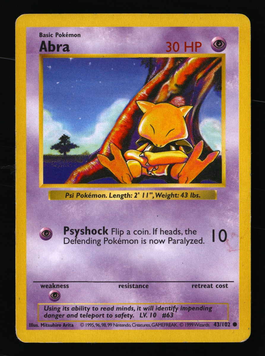 Abra 43/102 — Common (Played) - Base Set · G079