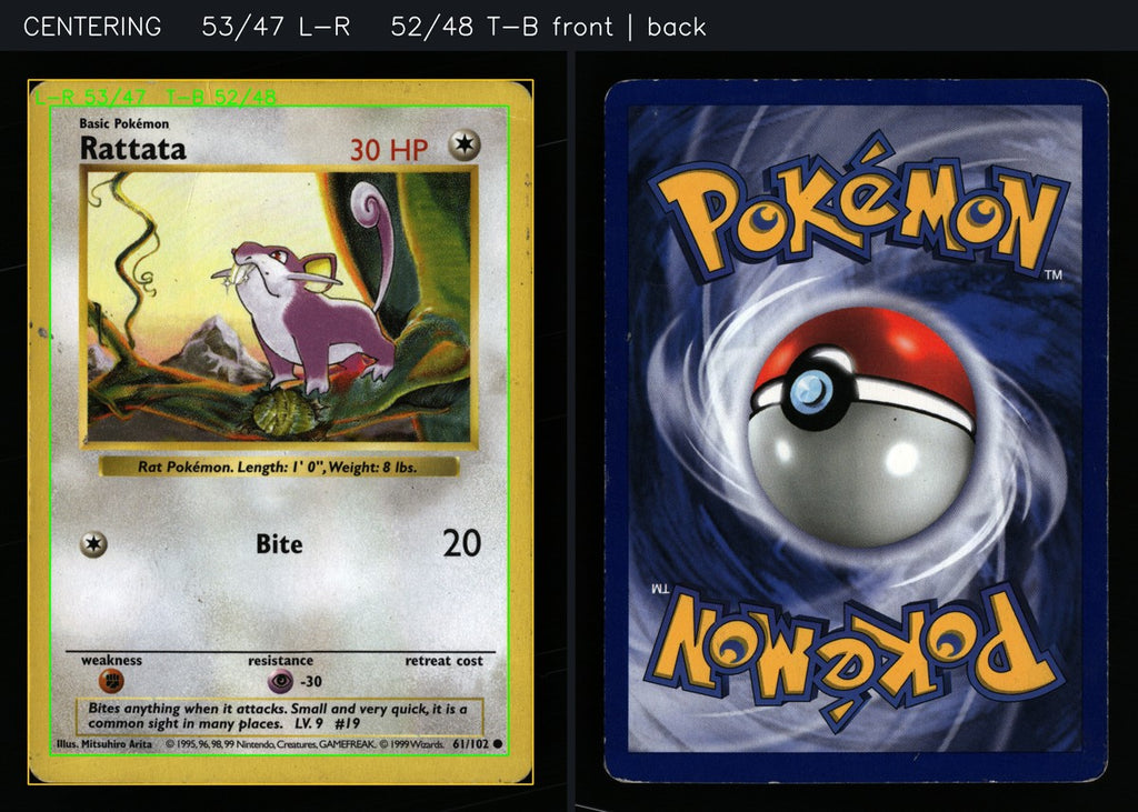 Rattata 61/102 — Common (Poor) - Base Set (Shadowless) · G082