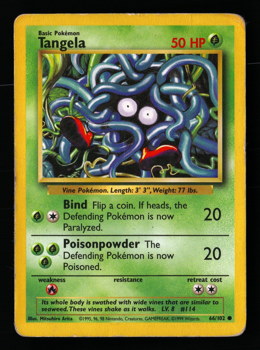 Tangela 66/102 — Common (Poor) - Base Set · G087