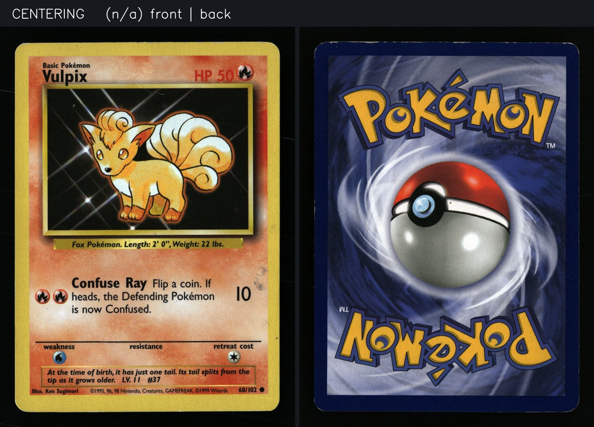 Vulpix 68/102 — Common (Poor) - Base Set · G089