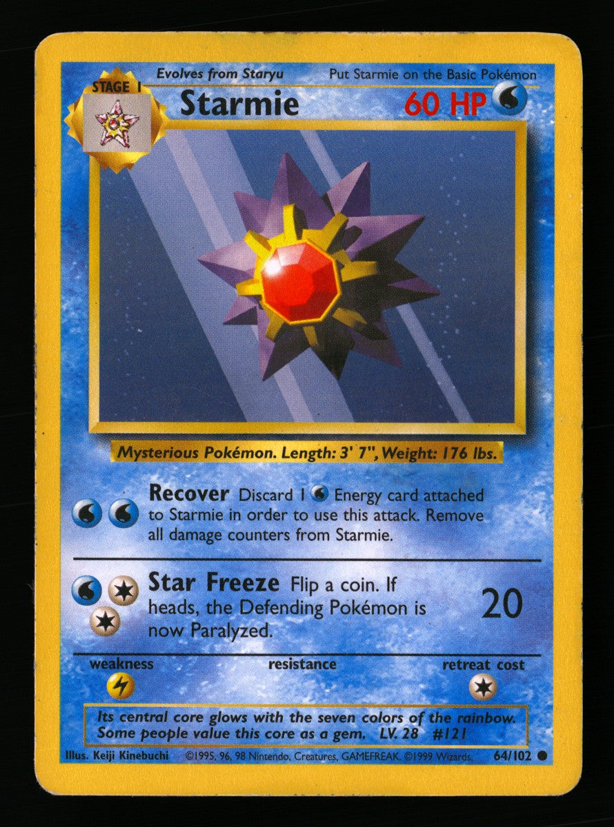 Starmie 64/102 — Common (Poor) - Base Set · G093