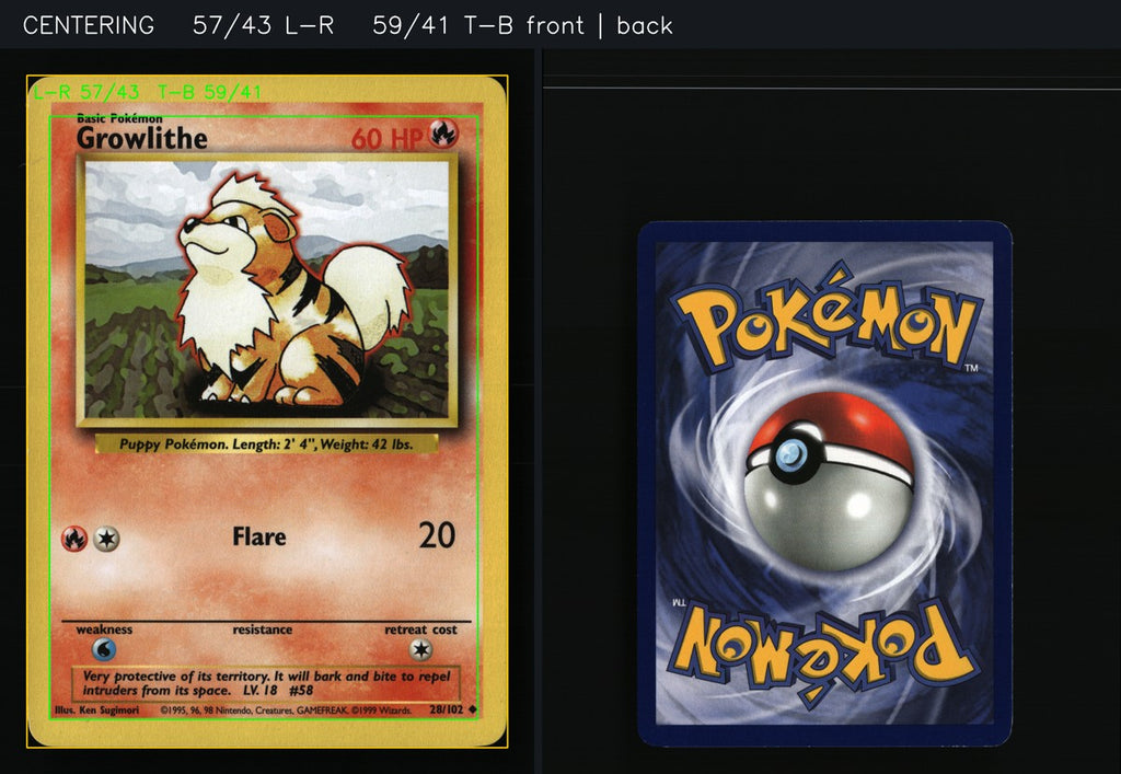 Growlithe 28/102 — Uncommon (Light Played) - Base Set · G112